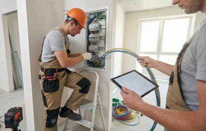 Монтаж оборудования электрической сети