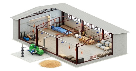 Система отопления для склада – особенности