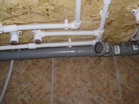 Монтаж канализационной системы в торговом центре